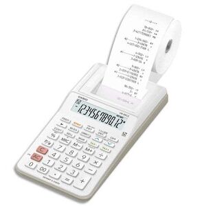 Casio Calculatrice imprimante portable 12 chiffres HR-8 RCE Blanche - Publicité