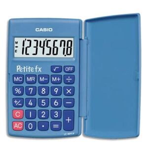 Calculatrice scolaire CASIO petite FX - pour l'école primaire - bleu - Publicité