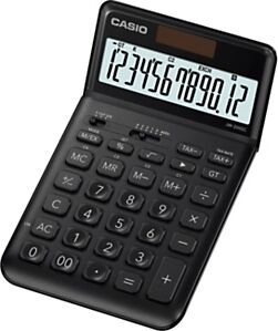 Casio Calculatrice de bureau JW-200SC - 12 chiffres - Noir