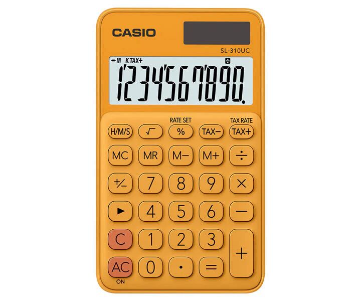 Casio SL-310UC-RG calcolatrice Tasca Calcolatrice di base Arancione