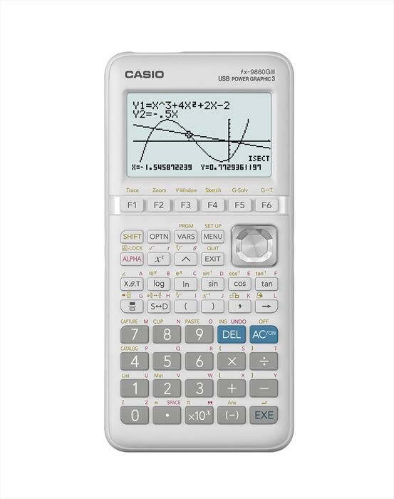Casio Calcolatrice Funzioni Grafiche Fx-9860giii-w-et-bianco