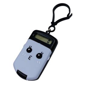 Melitt Black Portable Digit Calculator Mini Calculator Cartoon Cute Keychain Office Sup