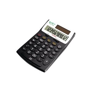 Aurora Black/White 12-Digit Desk Calculator