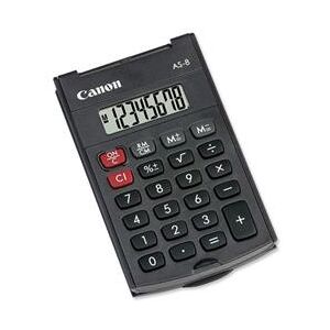 Canon AS-8 8 Digit Handheld Calculator Black 4598B001
