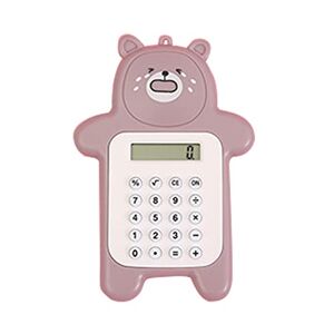 Saiyana Cartoon Bear Calculator 8-Digit LED Display Sensitive Button Standard Function Digital Calculator For Office Home School Standard Calculator For Students Middle School Cute Basic Standard Calculator 8