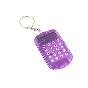 Vektenxi Premium Quality Mini Pocket Electronic Calculator 8 Digits Keychain Key Ring School Office Tool