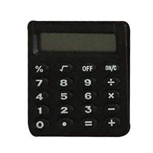 SENRISE Calculator Pocket Mini Small Protable- School/Kids/Home/Office/Nurses- Solar/Battery - Basic Fully Functional - 8-Digit Display - Parties/Gifts/Events (Black, 1Pcs)