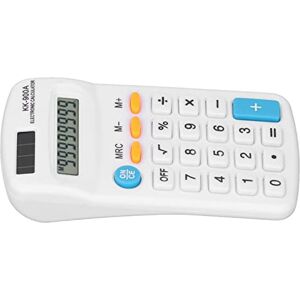 TOPINCN Small Calculator, Calculators Long Battery Life Clear Display for School for Business for Office (White)