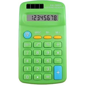 Tainrunse Small Calculator 8-Digit Pocket Calculator Hand Held Basic Calculator for Students Kids School Home Office Green