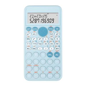 Guangcailun Lightweight And Portable Pocket Calculator For Convenient Calculations Plastic Small Pocket Calculators Multifunctional, Blue, 16.2 * 8.25 * 1.2CM