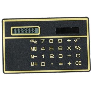 Jiqoe Solar Power Calculator 8 Digit Display Basic Standard Calculators Thin Calculator For Business Office School Compact Card Calculator