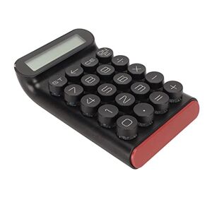 Bewinner Mechanical Switch Calculator, 10 Digit Large LCD Display, 20 Keys Desktop Calculator, Portable Pocket Calculator for Students and Kids (Black)