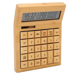 SHYEKYO Calculator, Wooden Safe Function Calculator Beautiful for Student for Office
