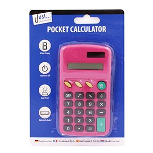 Just Stationery Pocket Calculator (One Size) (Pink)