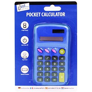 Just Stationery Pocket Calculator (One Size) (Blue)