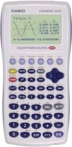 Refurbished: Casio CFX-9850GC PLUS Graphing Calculator, C