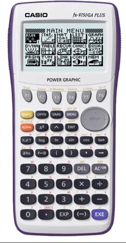 Refurbished: Casio FX-9750GA PLUS Graphing Calculator, B