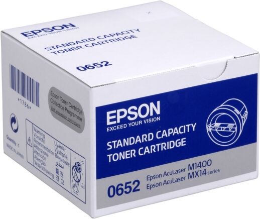 Epson Original Epson 0652 / C 13 S0 50652 Toner schwarz, 1.000 Seiten, 6,61 Cent pro Seite - ersetzt Epson 0652 / C13S050652 Tonerkartusche