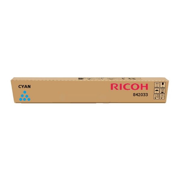 Ricoh Original Ricoh Aficio MP C 2500 Toner (DT3000C / 842033) cyan, 15.000 Seiten, 0,67 Cent pro Seite