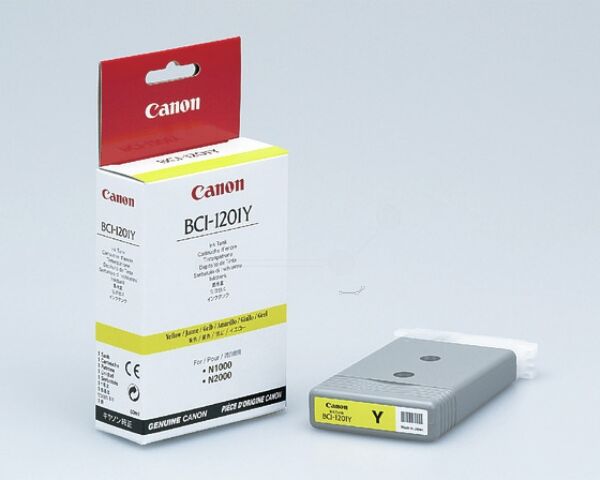 Canon Original Canon BIJ 1300 Series Tintenpatrone (BCI-1201 Y / 7340 A 001) gelb, 3.470 Seiten, 1,91 Cent pro Seite, Inhalt: 80 ml