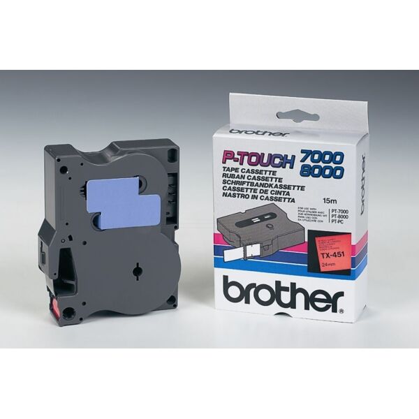 Brother Original Brother P-Touch 7000 Farbband (TX-451) multicolor 24mm x 15m - ersetzt Schriftband TX451 für Brother P-Touch7000