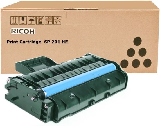 Ricoh Original Ricoh SP 213 SNw Toner (TYPE SP 201 HE / 407254) schwarz, 2.600 Seiten, 3,25 Cent pro Seite