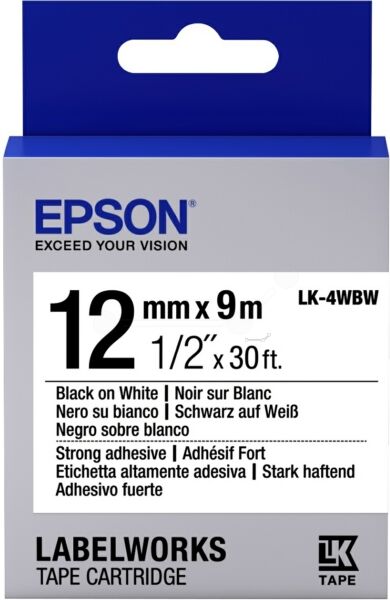 Epson Original Epson LabelWorks LW-Z 700 FK Farbband (LK-4WBW / C 53 S 654016) multicolor 12mm x 9m