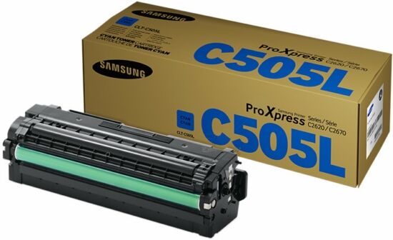 HP Original HP CLT-C505L / SU 035 A Toner cyan, 3.500 Seiten, 2,23 Cent pro Seite - ersetzt HP CLTC505L / SU035A Tonerkartusche