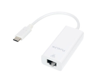 PureLink IS260 USB-C/RJ45-1G-W Adapter White