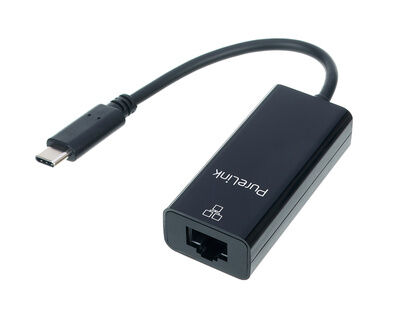 PureLink IS260 USB-C/RJ45-1G-B Adapter Black