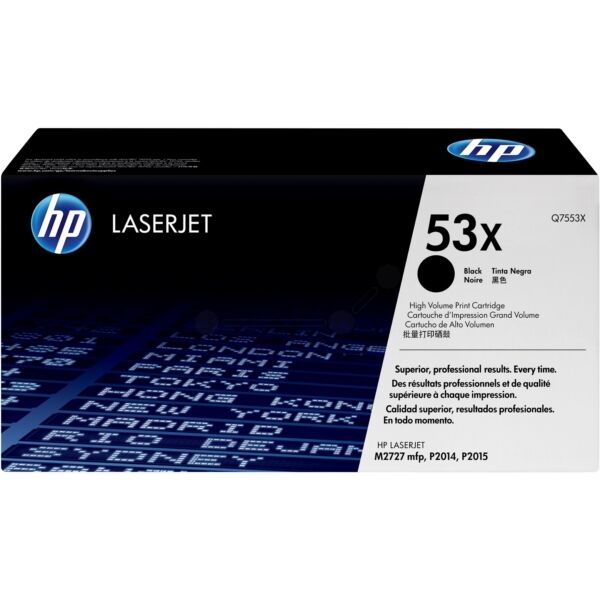 HP Original HP LaserJet P 2011 n Toner (53X / Q 7553 X) schwarz, 7.000 Seiten, 1,95 Rp pro Seite