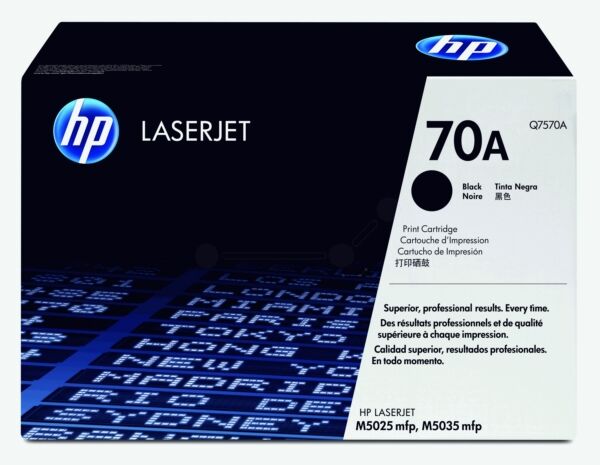 HP Original HP LaserJet M 5025 MFP Toner (70A / Q 7570 A) schwarz, 15.000 Seiten, 1,32 Rp pro Seite