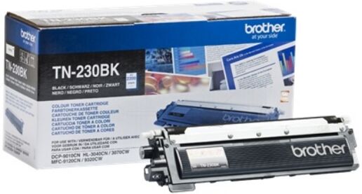 Brother Original Brother HL-3070 CW Toner (TN-230 BK) schwarz, 2.200 Seiten, 3,44 Rp pro Seite - ersetzt Tonerkartusche TN230BK für Brother HL-3070CW