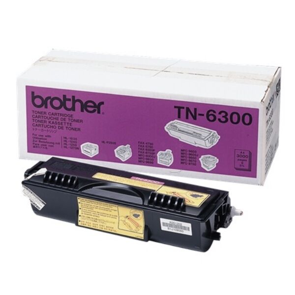 Brother Original Brother HL-1240 DX Toner (TN-6300) schwarz, 3.000 Seiten, 2,81 Rp pro Seite - ersetzt Tonerkartusche TN6300 für Brother HL-1240DX