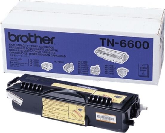 Brother Original Brother Intellifax 4750 Toner (TN-6600) schwarz, 6.000 Seiten, 1,63 Rp pro Seite - ersetzt Tonerkartusche TN6600 für Brother Intellifax4750