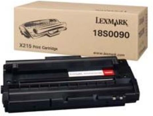 Lexmark Original Lexmark X 215 MFP Toner (18S0090) schwarz, 3.200 Seiten, 2,86 Rp pro Seite - ersetzt Tonerkartusche 18S0090 für Lexmark X 215MFP