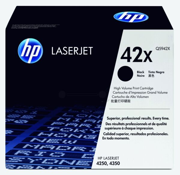 HP Original HP LaserJet 4250 DTNSL Toner (42X / Q 5942 X) schwarz, 20.000 Seiten, 1,11 Rp pro Seite