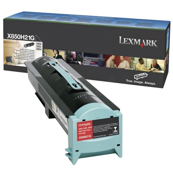 Lexmark Original Lexmark X 850 E MFP Toner (X850H21G) schwarz, 30.000 Seiten, 0,6 Rp pro Seite - ersetzt Tonerkartusche X850H21G für Lexmark X 850 EMFP