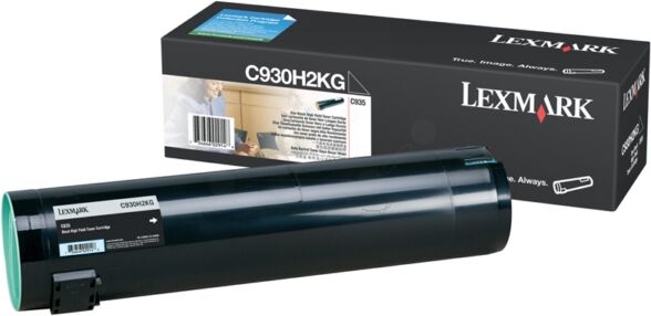 Lexmark Original Lexmark C 930 Series Toner (C930H2KG) schwarz, 38.000 Seiten, 1,32 Rp pro Seite - ersetzt Tonerkartusche C930H2KG für Lexmark C 930Series