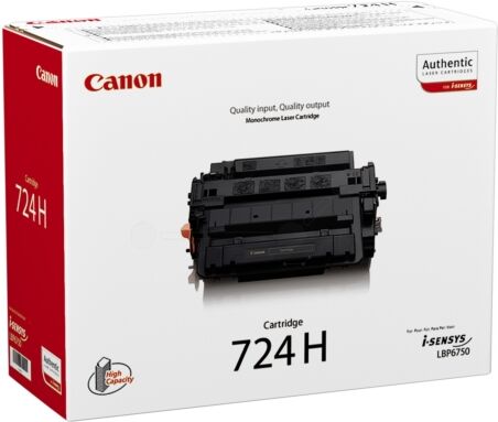 Canon Original Canon i-SENSYS LBP-6700 Series Toner (724H / 3482 B 002) schwarz, 12.500 Seiten, 0,98 Rp pro Seite