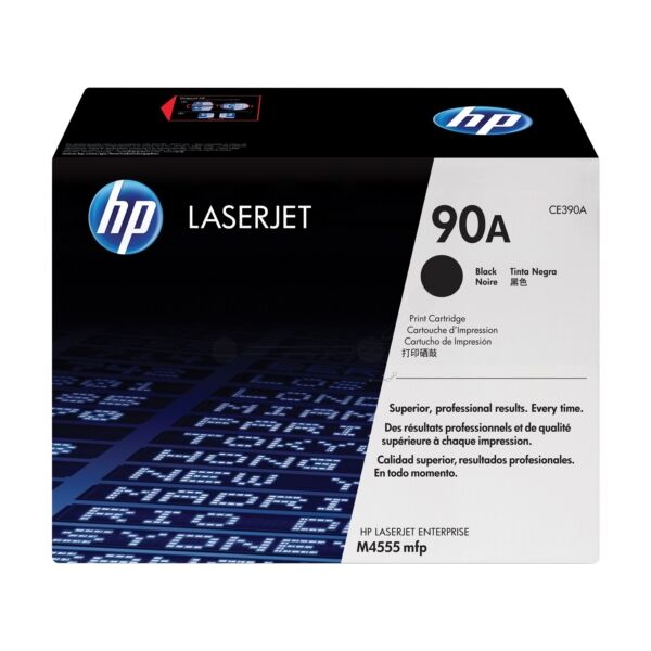 HP Original HP LaserJet M 4555 Series Toner (90A / CE 390 A) schwarz, 10.000 Seiten, 1,89 Rp pro Seite