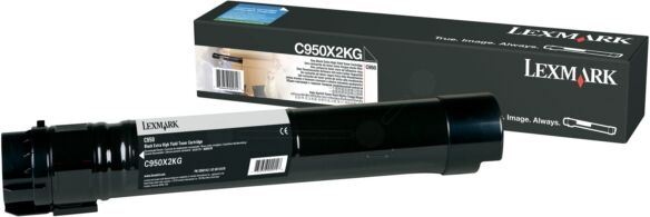 Lexmark Original Lexmark C950X2KG Toner schwarz, 32.000 Seiten, 0,8 Rp pro Seite - ersetzt Lexmark C950X2KG Tonerkartusche