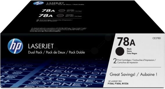 HP Original HP LaserJet P 1567 Toner (78A / CE 278 AD) schwarz Multipack (2 St.), 2.100 Seiten, 7,34 Rp pro Seite