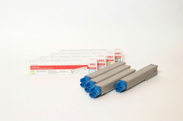 Oki Original OKI C 3300 Series Toner (43459435) cyan, 1.500 Seiten, 6,13 Rp pro Seite - ersetzt Tonerkartusche 43459435 für OKI C 3300Series