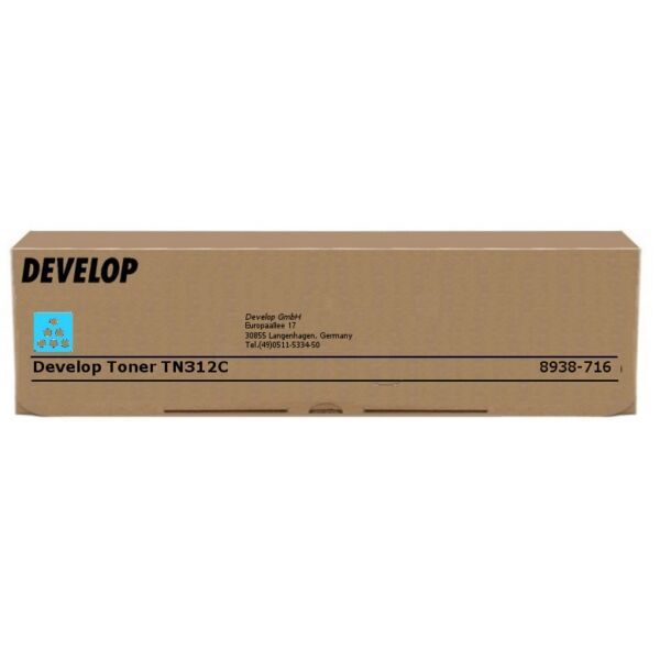 Develop Original Develop TN-312 C / 8938-7160-00 Toner cyan, 12.000 Seiten, 0,02 Rp pro Seite - ersetzt Develop TN312C / 8938716000 Tonerkartusche