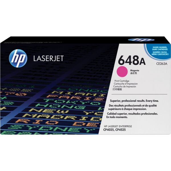 HP Original HP Color LaserJet Enterprise CP 4525 n Toner (648A / CE 263 A) magenta, 11.000 Seiten, 2,32 Rp pro Seite