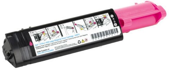 Dell Original Dell K4972 / 593-10062 Toner magenta, 4.000 Seiten, 0,46 Rp pro Seite - ersetzt Dell K4972 / 59310062 Tonerkartusche