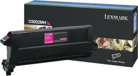 Lexmark Original Lexmark Optra C 920 N Toner (C9202MH) magenta, 14.000 Seiten, 2,77 Rp pro Seite - ersetzt Tonerkartusche C9202MH für Lexmark Optra C 920N