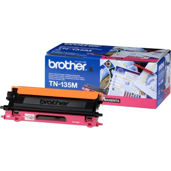 Brother Original Brother HL-4070 CDW Toner (TN-135 M) magenta, 4.000 Seiten, 3,79 Rp pro Seite - ersetzt Tonerkartusche TN135M für Brother HL-4070CDW