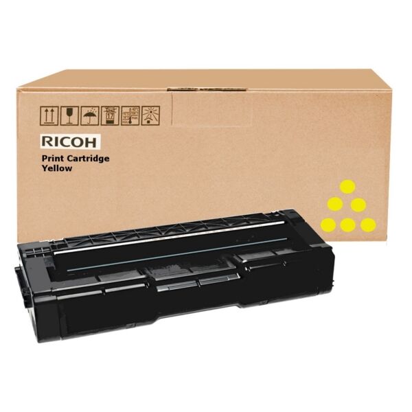 Ricoh Original Ricoh Aficio SP C 232 sf Toner (TYPE SPC 310 HE / 406351) gelb, 2.500 Seiten, 3,62 Rp pro Seite